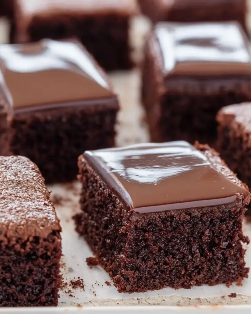 A delicious plate of 4 Ingredient Chocolate Cake
