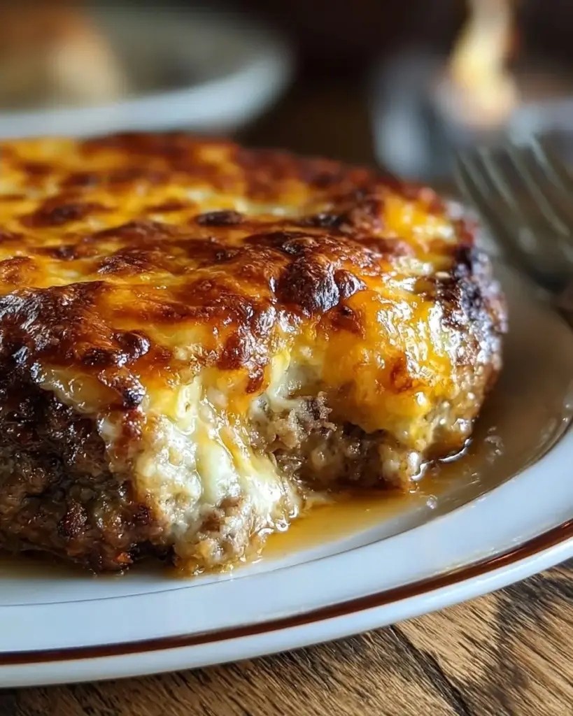 A delicious plate of Amish Hamburger Steak Bake