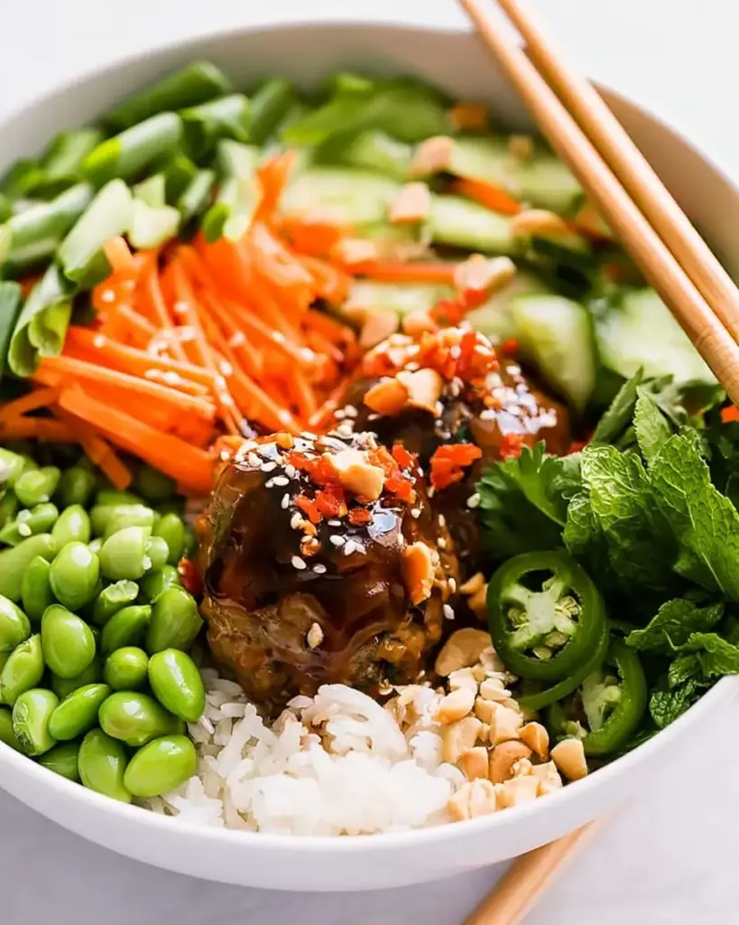 A delicious plate of Asian Bowls