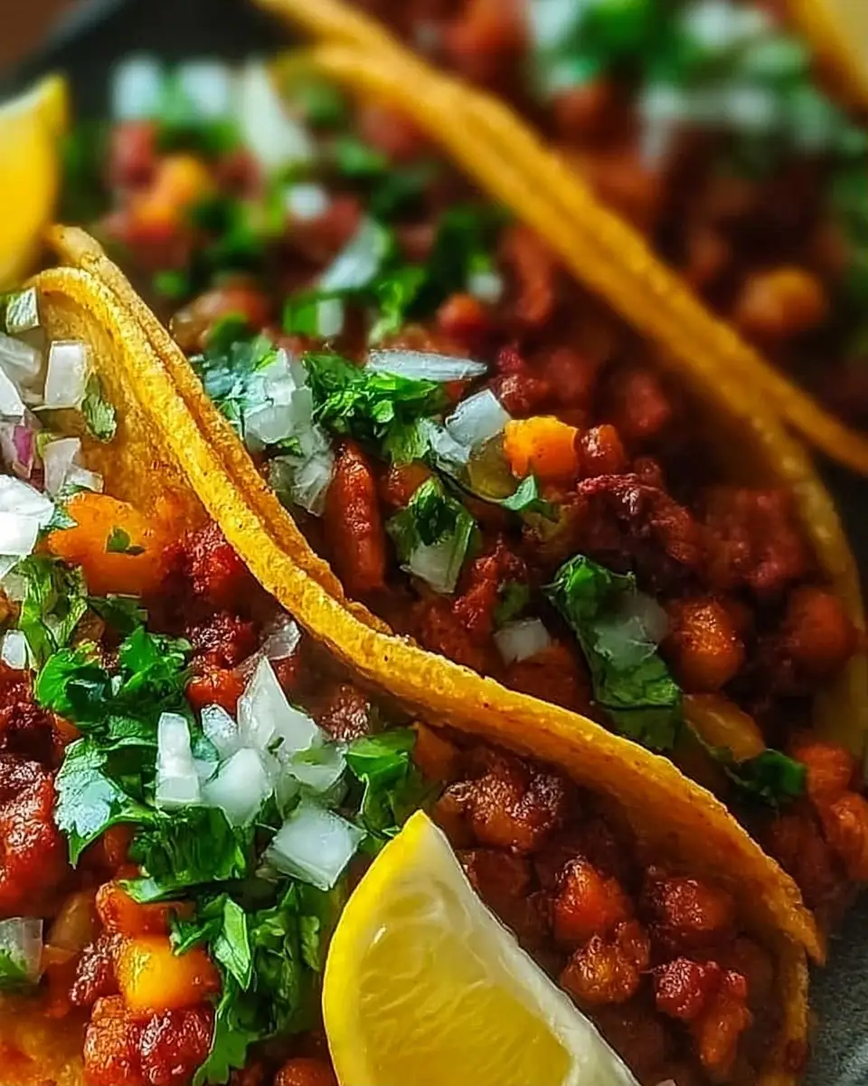 A delicious plate of Authentic Al Pastor Tacos: The Incredible Ultimate Recipe