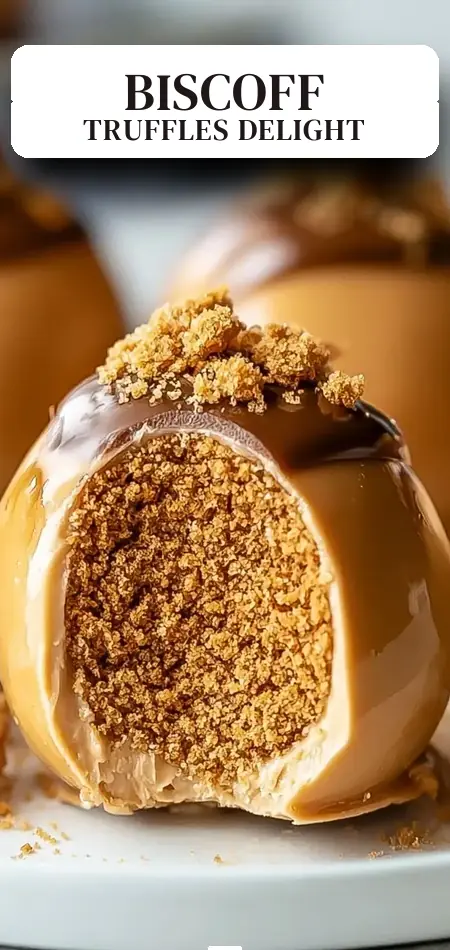 Pinterest pin (Design 2) for 3-Ingredient Biscoff Truffles: Quick & Delicious Dessert