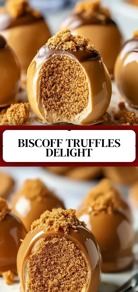 Pinterest pin (Design 3) for 3-Ingredient Biscoff Truffles: Quick & Delicious Dessert