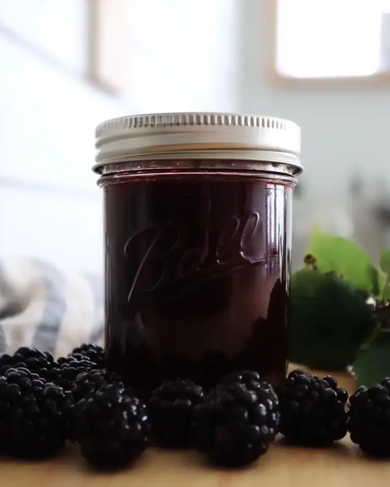 A delicious plate of Blackberry Juice