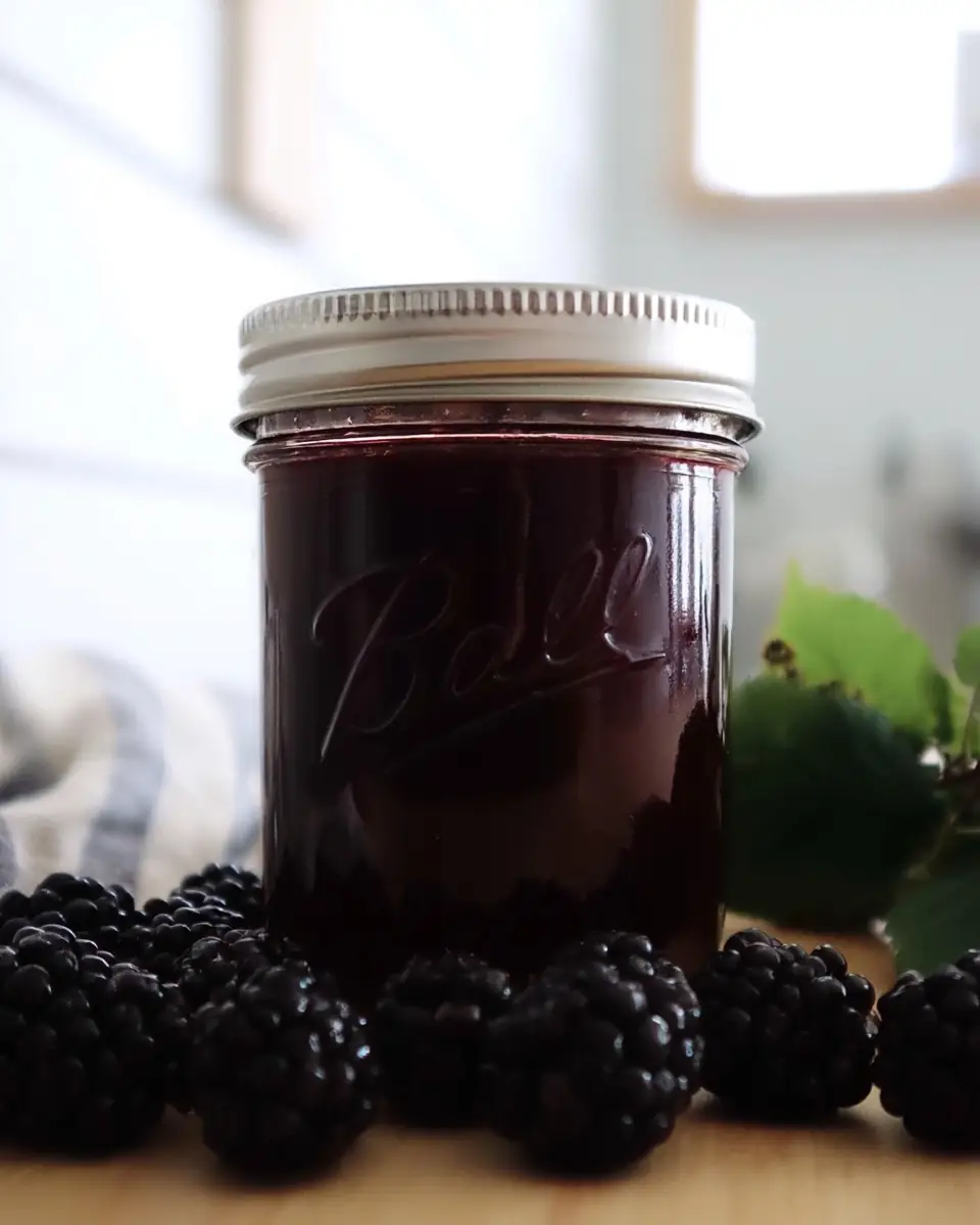 A delicious plate of Blackberry Juice