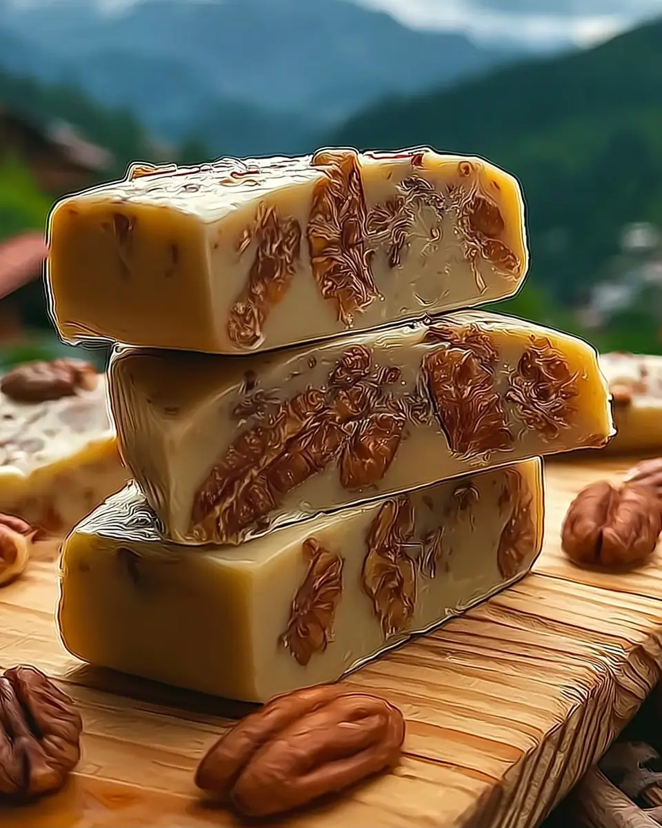 A delicious plate of Butter Pecan Fudge
