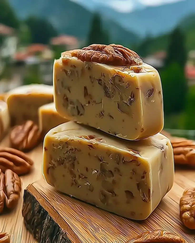 A delicious plate of Butter Pecan Fudge