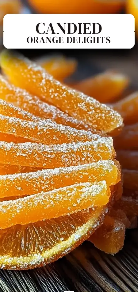 Pinterest pin (Design 2) for Easy Candied Orange Slices Recipe for Perfect Sweet Treats