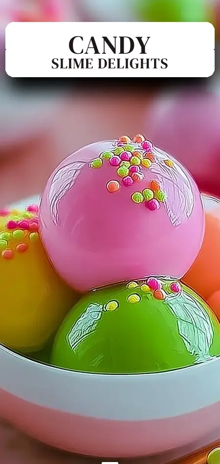 Pinterest pin (Design 2) for Edible Slime Candy Balls