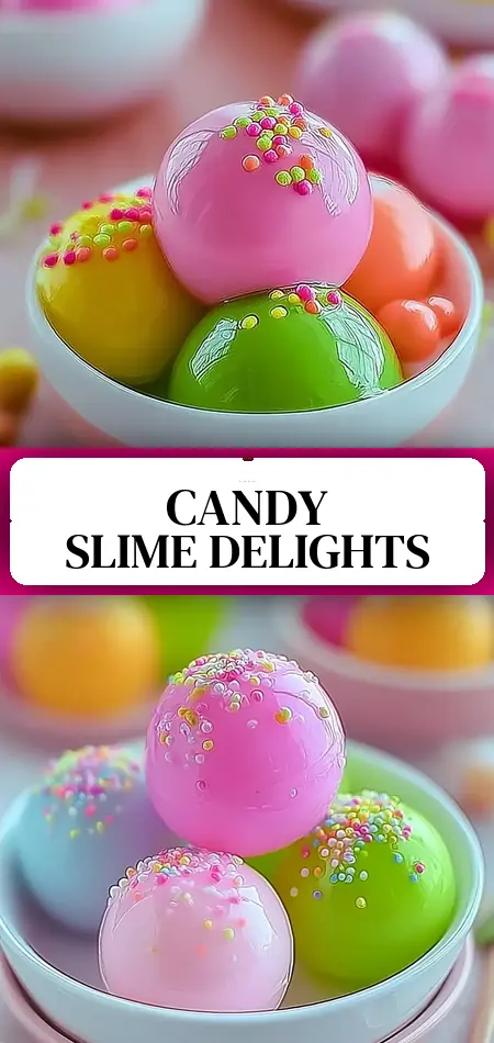 Pinterest pin (Design 3) for Edible Slime Candy Balls