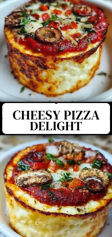 Pinterest pin (Design 3) for Cottage Cheese Pizza Bowl
