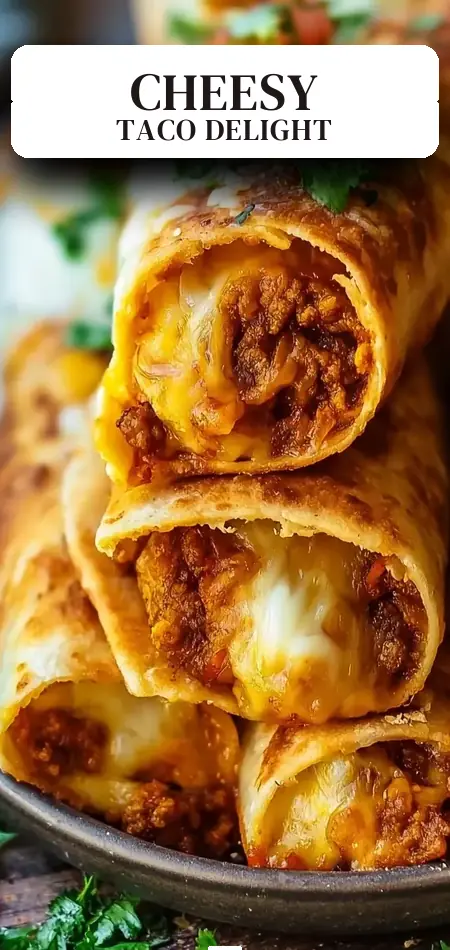 Pinterest pin (Design 2) for Cheesy Taco Sticks: Your New Favorite Comfort Food Delight