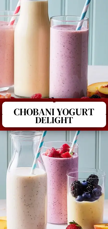 Pinterest pin (Design 3) for Copycat Chobani Yogurt Protein Drink