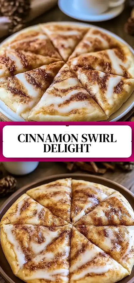 Pinterest pin (Design 3) for Sweet Cinnamon Swirl Pizza