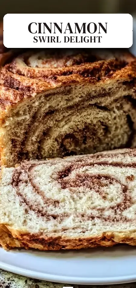 Pinterest pin (Design 2) for Cinnamon Bread Recipe