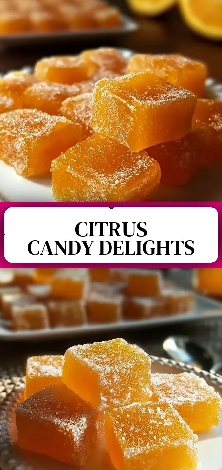 Pinterest pin (Design 3) for Homemade Orange Candy: Your Sweet Citrus Escape
