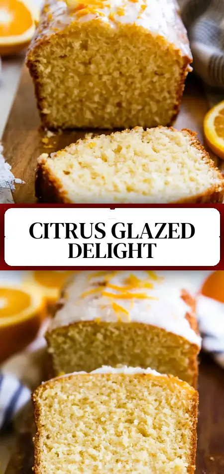 Pinterest pin (Design 3) for Glazed Orange Loaf