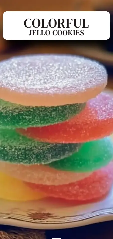 Pinterest pin (Design 2) for Jello Cookies