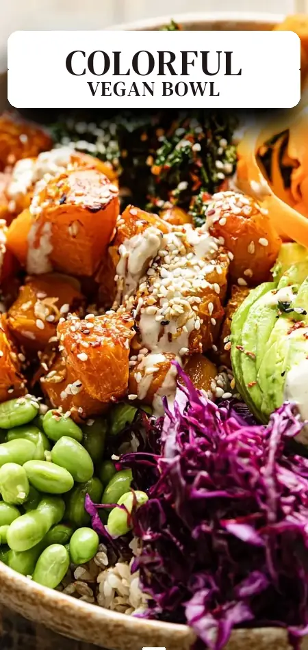 Pinterest pin (Design 2) for Vegan Buddha Bowl
