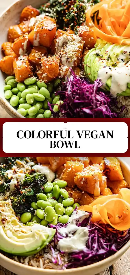 Pinterest pin (Design 3) for Vegan Buddha Bowl
