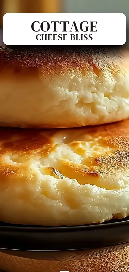 Pinterest pin (Design 2) for Fluffy Cottage Cheese Cloud Bread: Soft, Easy Bliss