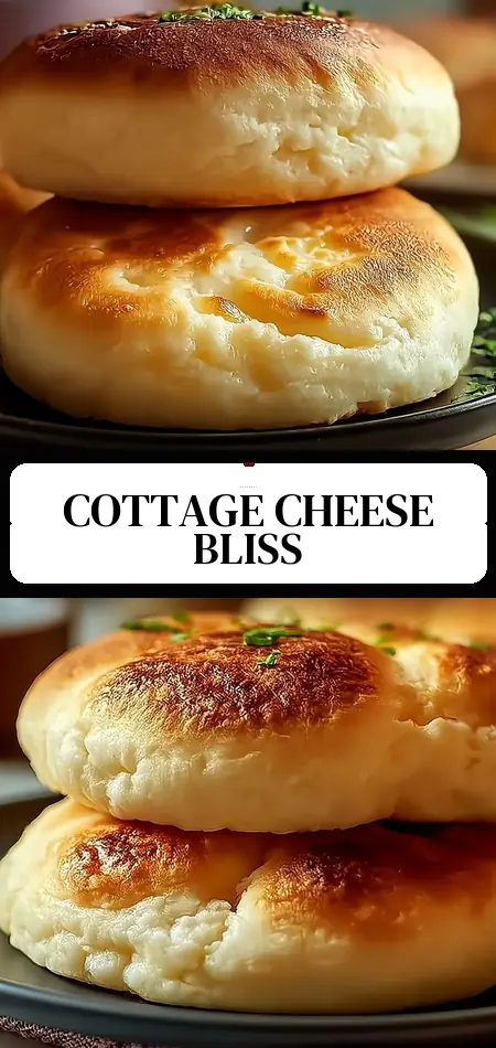 Pinterest pin (Design 3) for Fluffy Cottage Cheese Cloud Bread: Soft, Easy Bliss