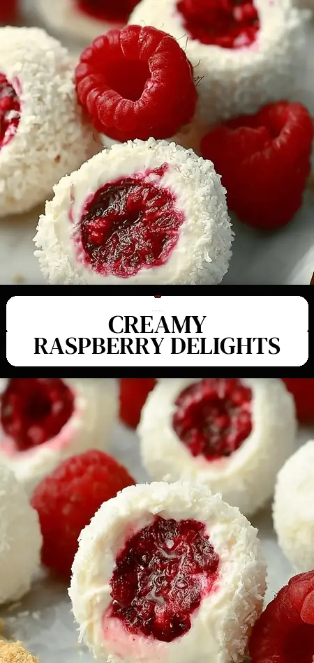 Pinterest pin (Design 3) for Raspberry Cream Cheese Bites