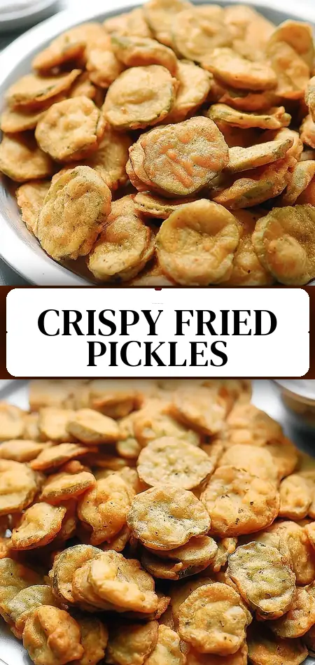 Pinterest pin (Design 3) for Fried Pickles Recipe