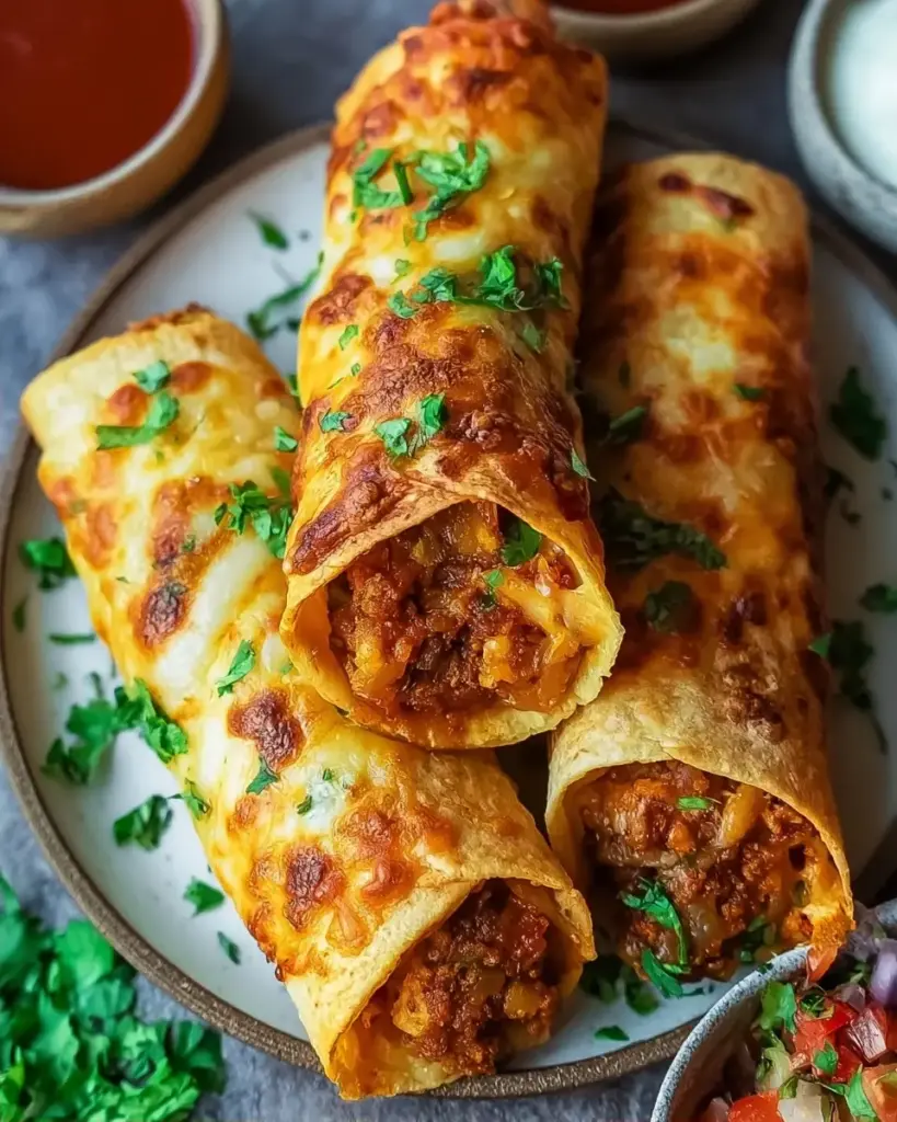 A delicious plate of Cheesy Taco Sticks: Your New Favorite Comfort Food Delight