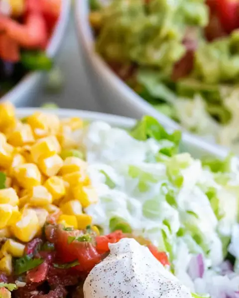 A delicious plate of Chipotle Burrito Bowl Copycat Recipe