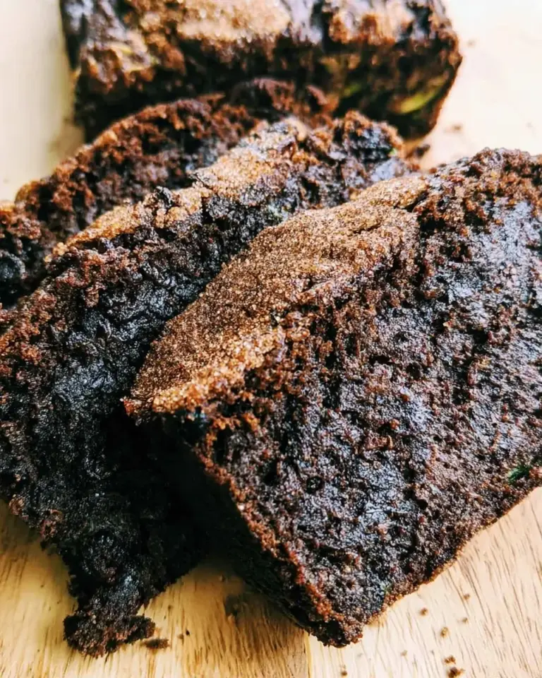 A delicious plate of Chocolate Zucchini Bread