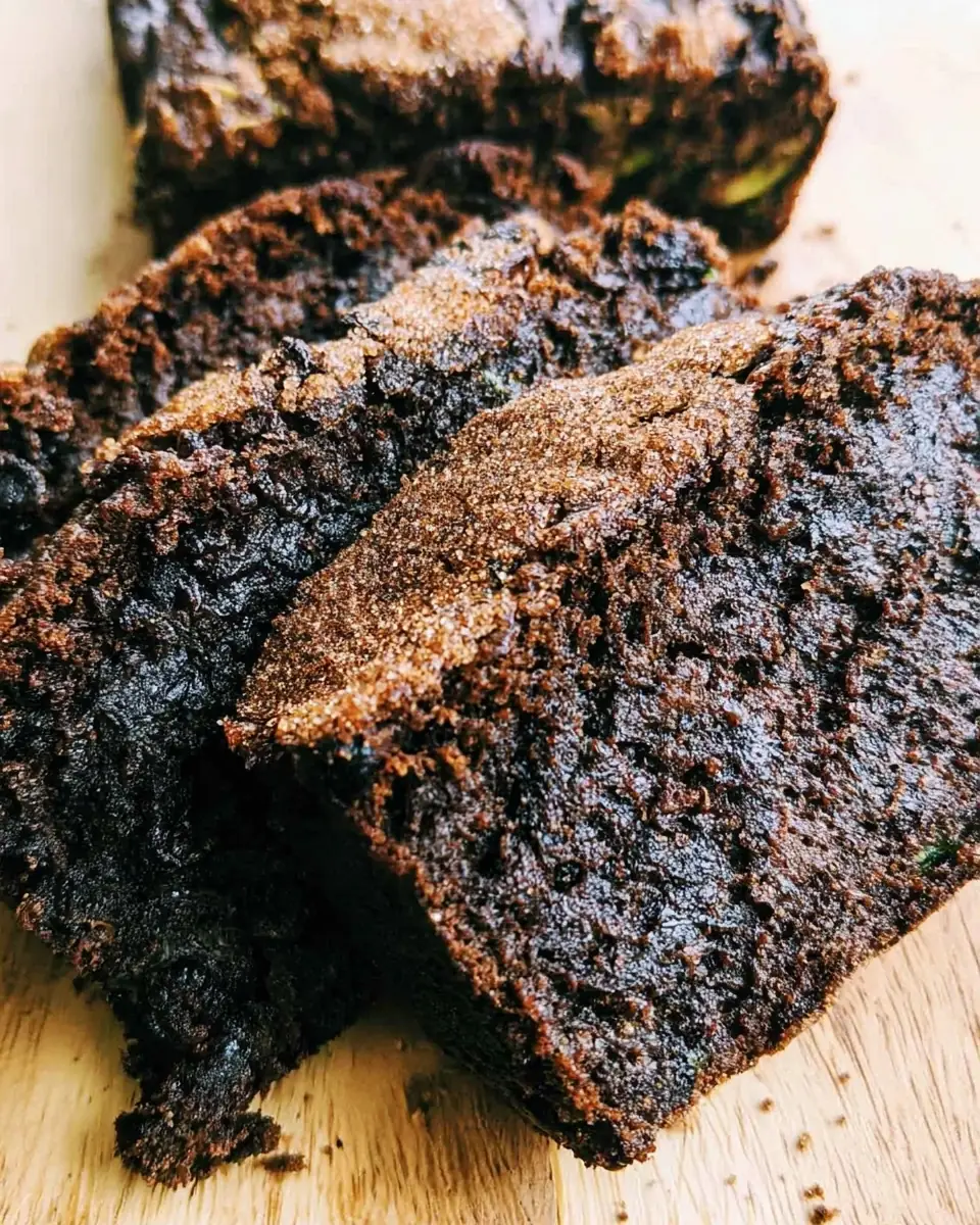 A delicious plate of Chocolate Zucchini Bread