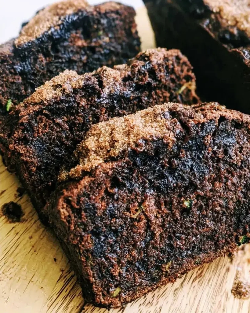 A delicious plate of Chocolate Zucchini Bread