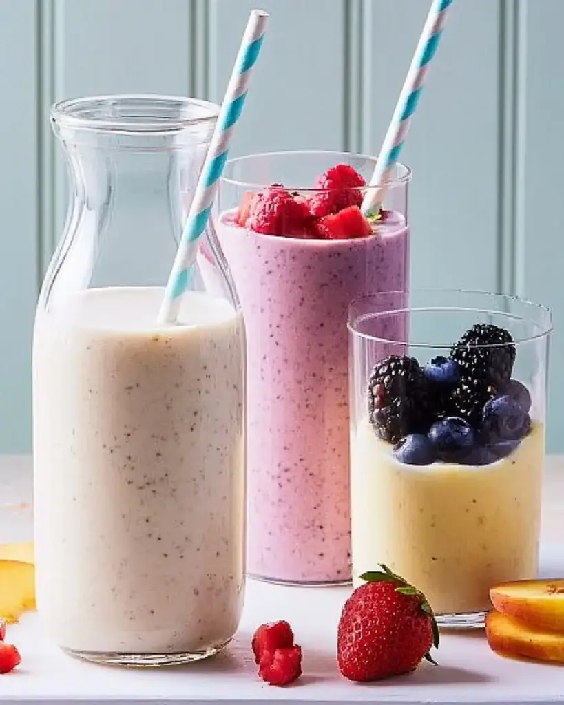 A delicious plate of Copycat Chobani Yogurt Protein Drink