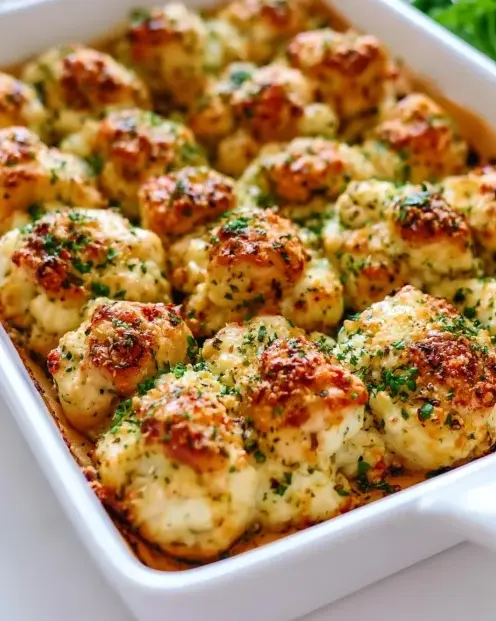 A delicious plate of Cottage Cheese Parmesan Chicken Bites - Protein Powerhouse