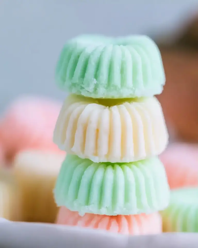 A delicious plate of Cream Cheese Mints