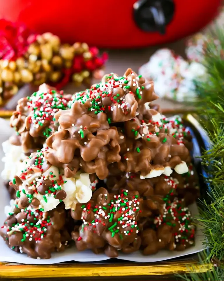 A delicious plate of Crock Pot Candy