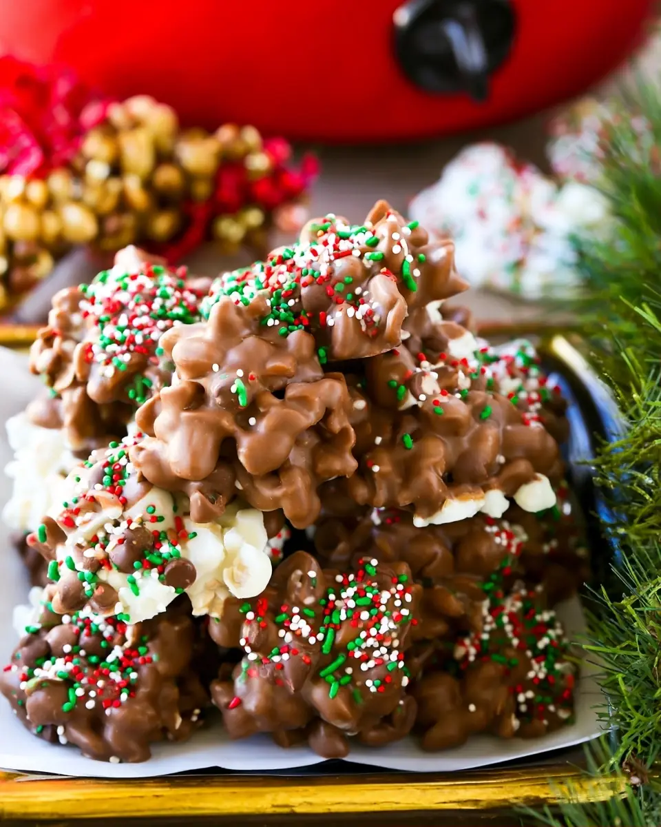 A delicious plate of Crock Pot Candy