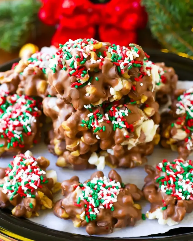 A delicious plate of Crock Pot Candy