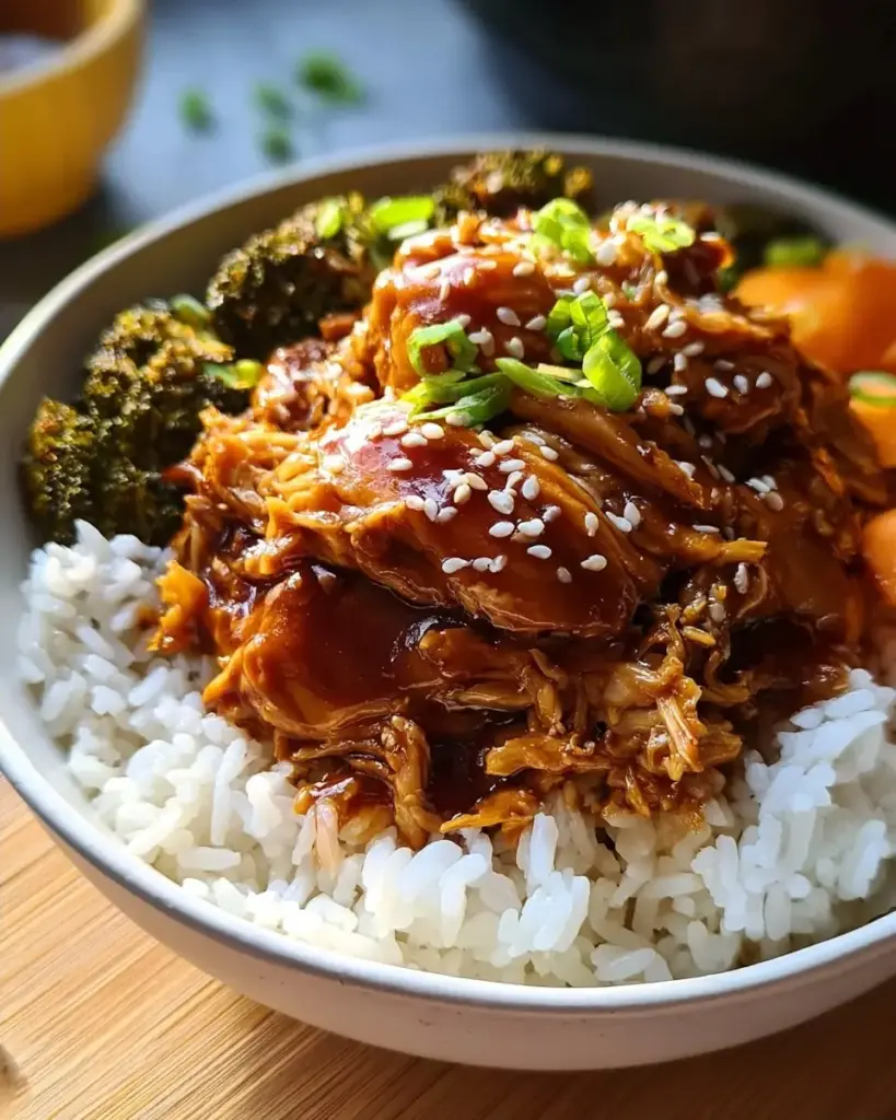 A delicious plate of Crock Pot Teriyaki Chicken