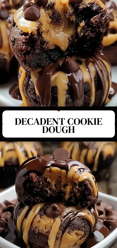 Pinterest pin (Design 3) for Chocolate Chip Cookie Dough Brownie Bites