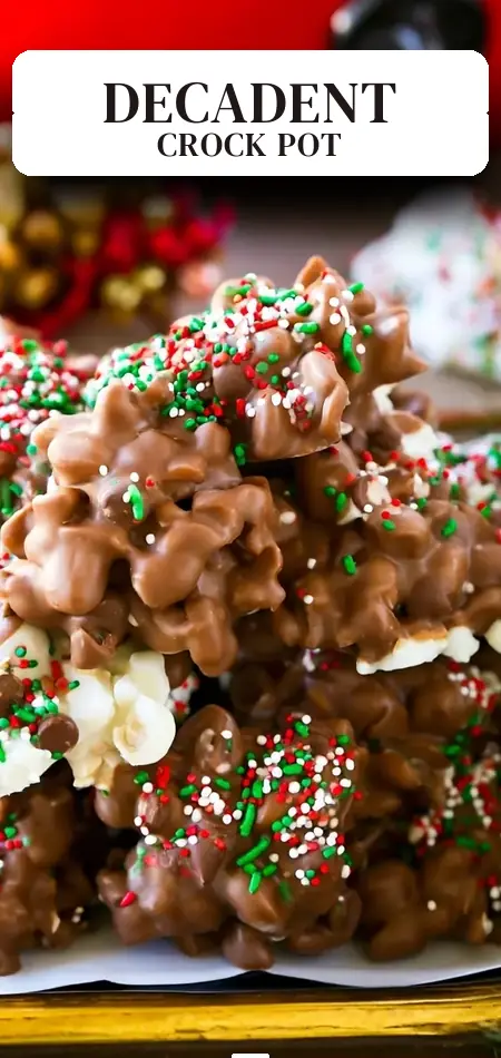 Pinterest pin (Design 2) for Crock Pot Candy