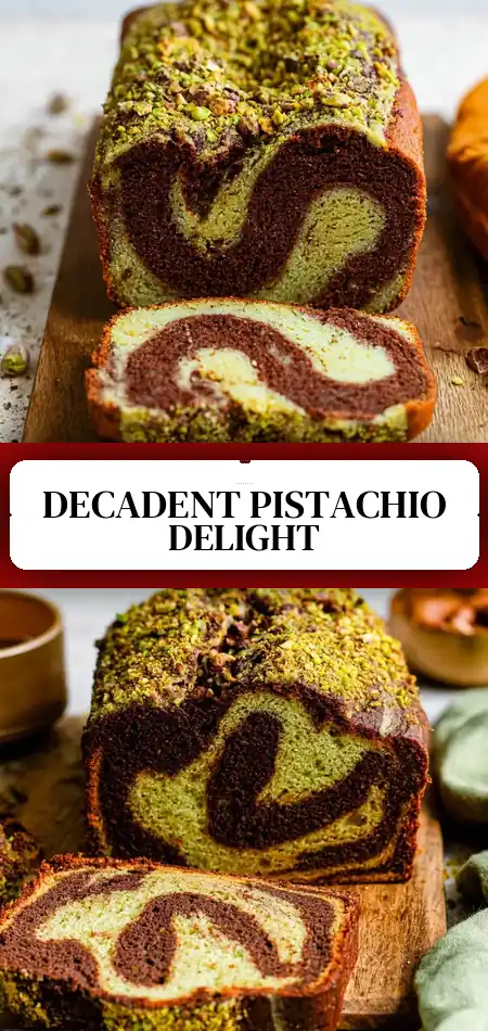 Pinterest pin (Design 3) for Chocolate Pistachio Loaf