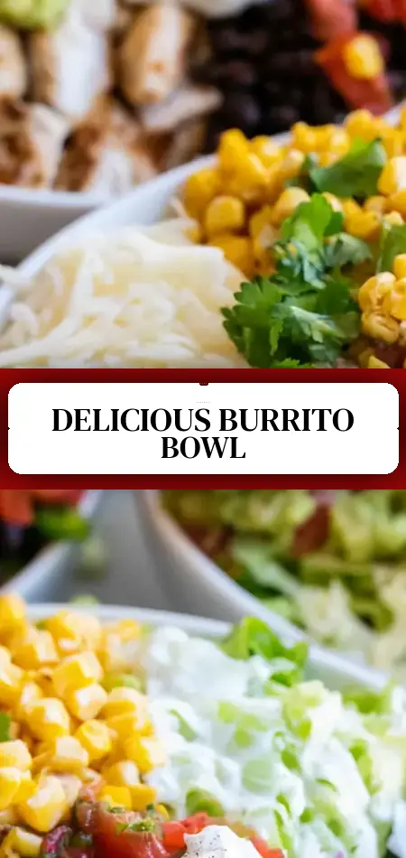 Pinterest pin (Design 3) for Chipotle Burrito Bowl Copycat Recipe