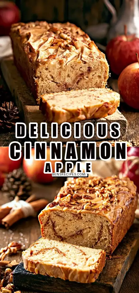 Pinterest pin (Design 1) for Cinnamon Apple Bread