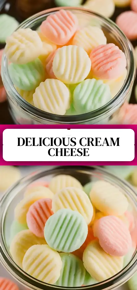 Pinterest pin (Design 3) for Cream Cheese Mints