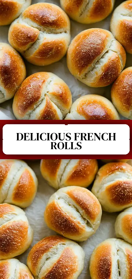 Pinterest pin (Design 3) for French Bread Rolls