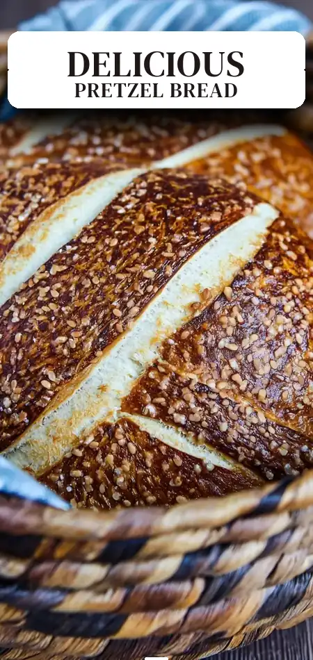 Pinterest pin (Design 2) for Pretzel Bread