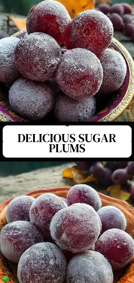 Pinterest pin (Design 3) for Homemade Sugar Plums