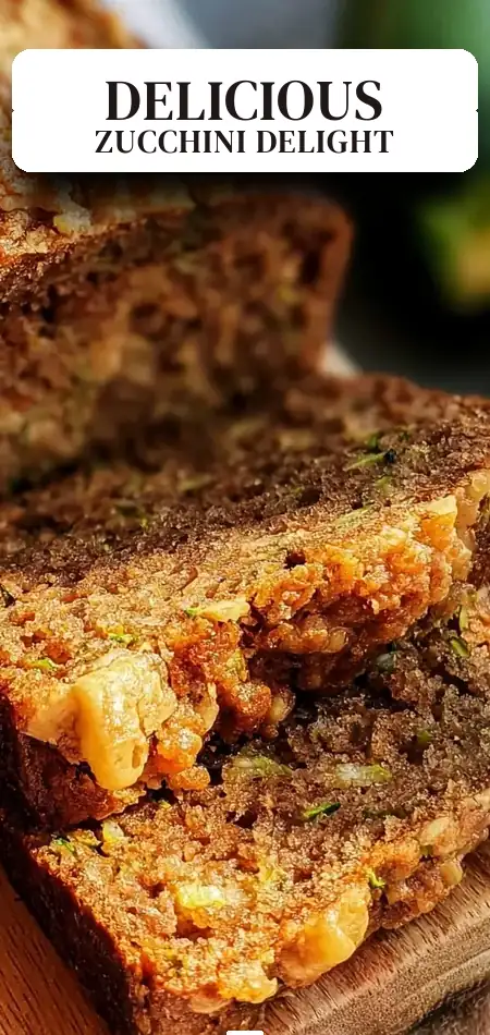 Pinterest pin (Design 2) for Zucchini Bread