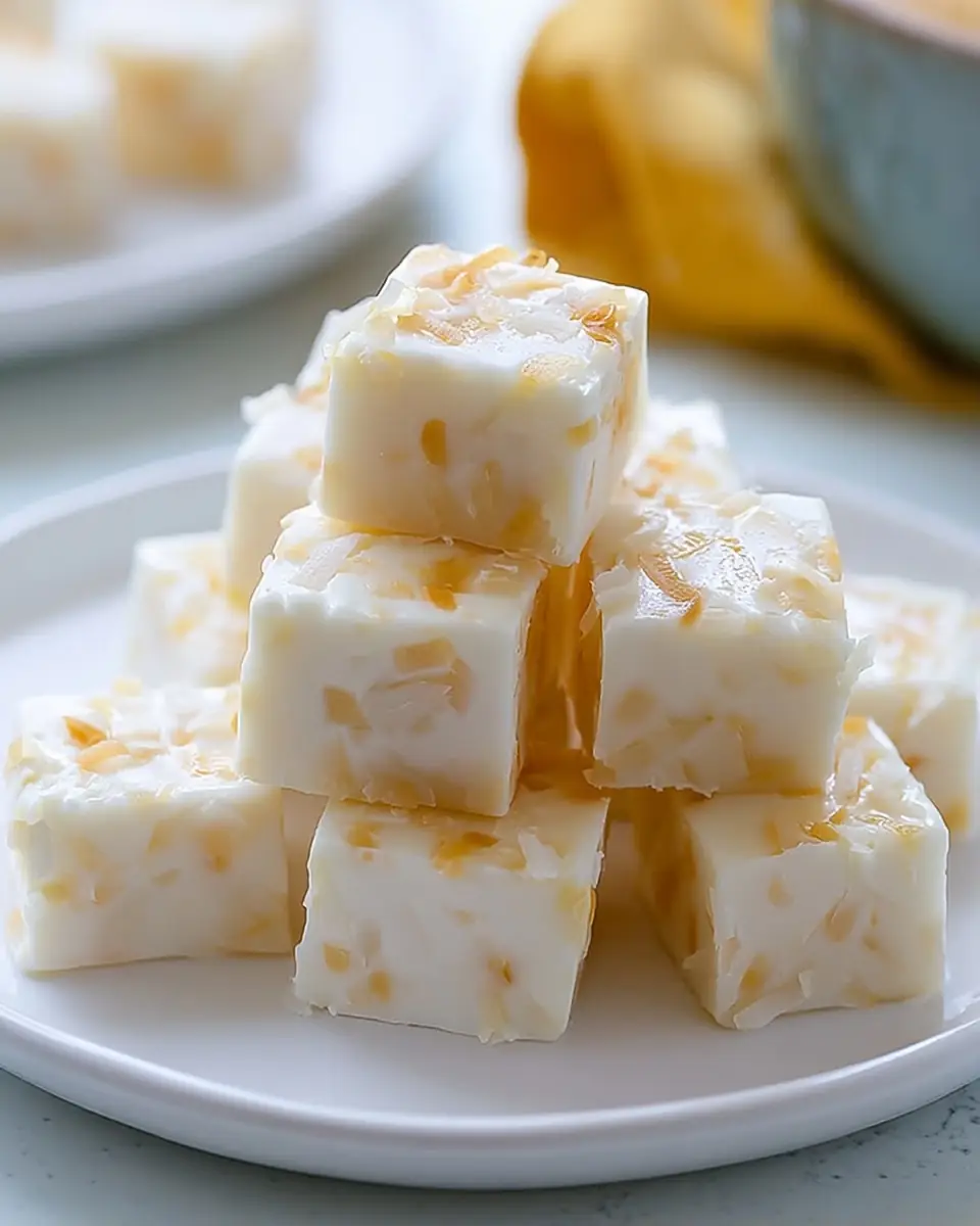 A delicious plate of Delicious Coconut Cream Pull Candy Recipe for Sweet Treats